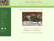 Tablet Screenshot of beavercreekfarms.com